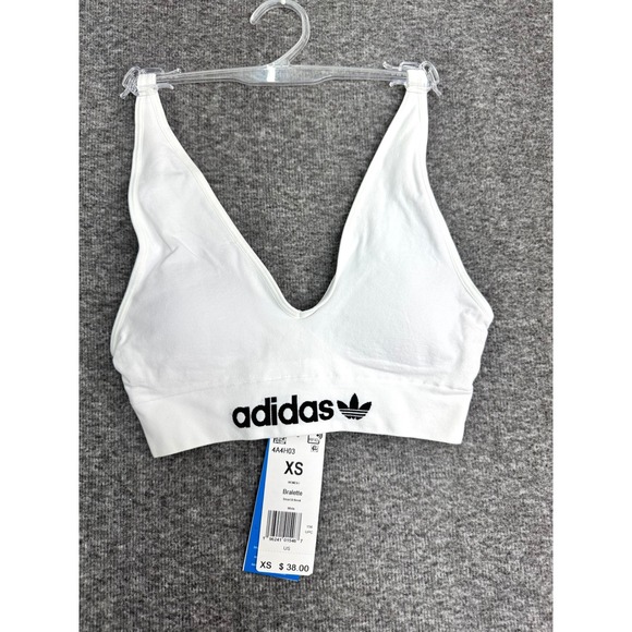 adidas Other - Adidas Women XS White Smart Novel Bralette Modern Flex 4A4H03